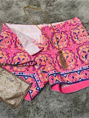 Lilly Pulitzer Pink Multi-Print Shorts